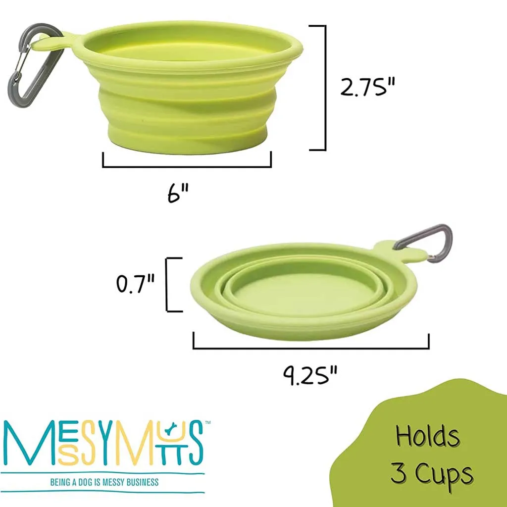 Green Silicone Collapsible Bowl