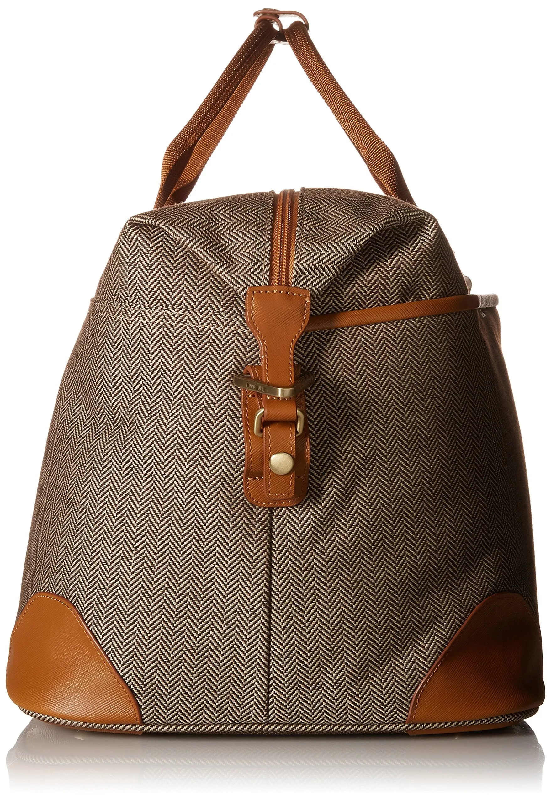 Hartmann Herringbone Luxe Softside Weekend Duffel, Terracotta