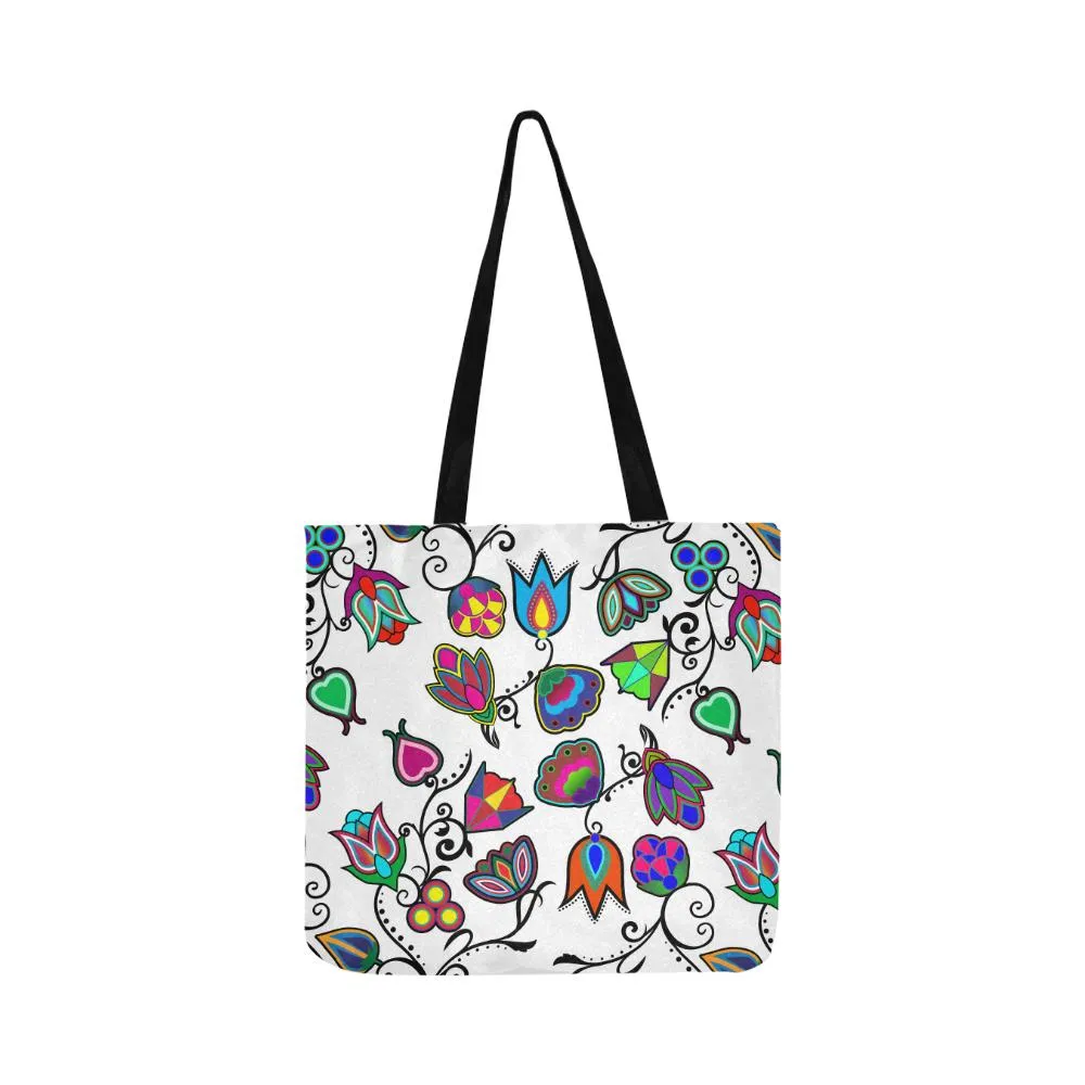 Indigenous Paisley - White Reusable Shopping Bag
