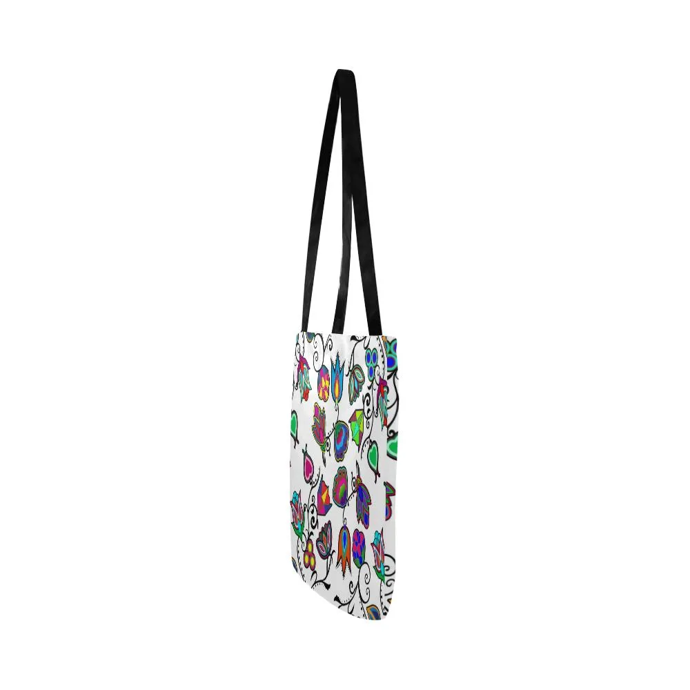 Indigenous Paisley - White Reusable Shopping Bag