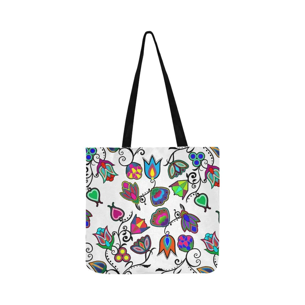 Indigenous Paisley - White Reusable Shopping Bag