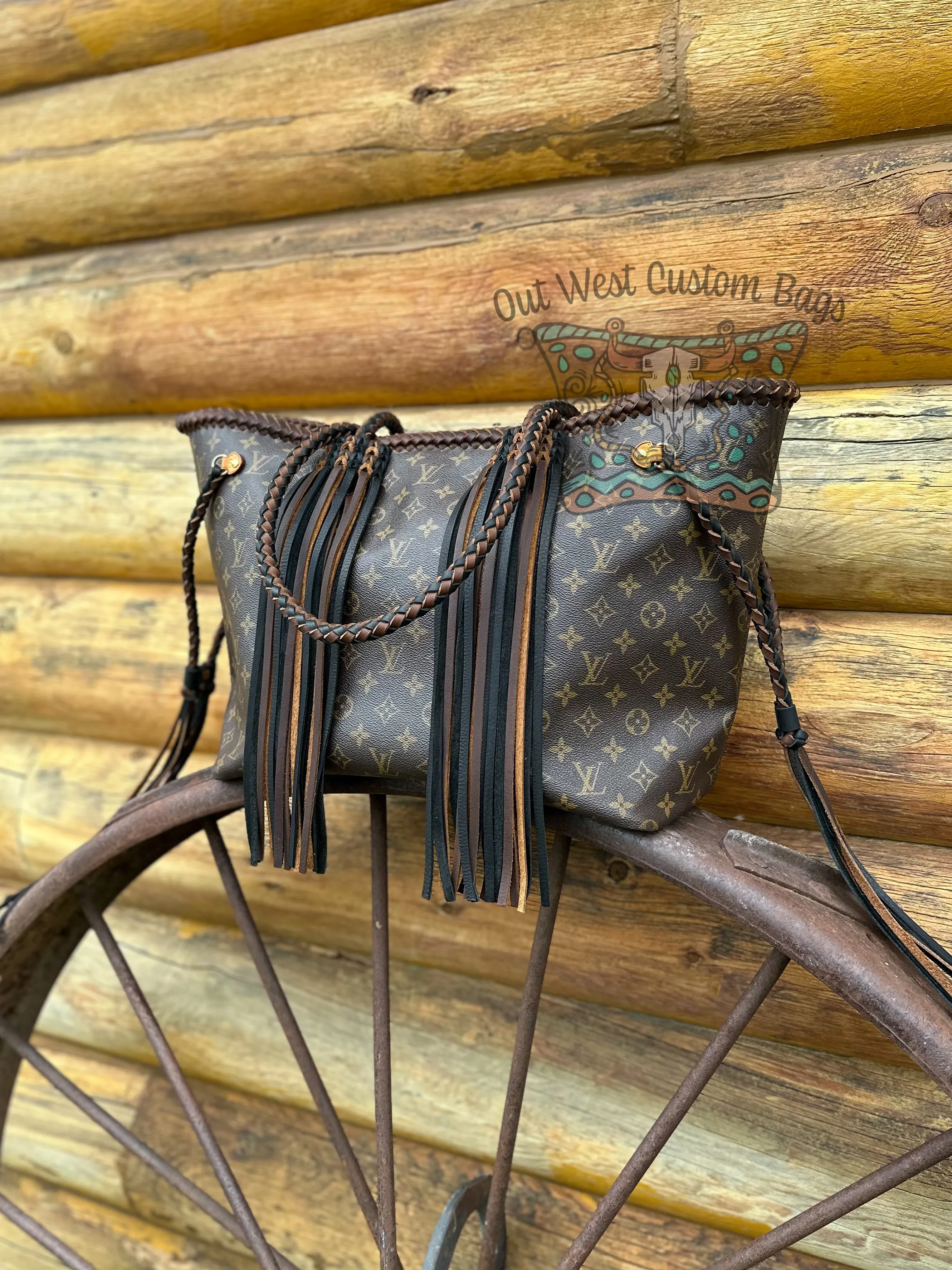 Out West Neverfull GM Revamped Extended Straps Leather Fringe