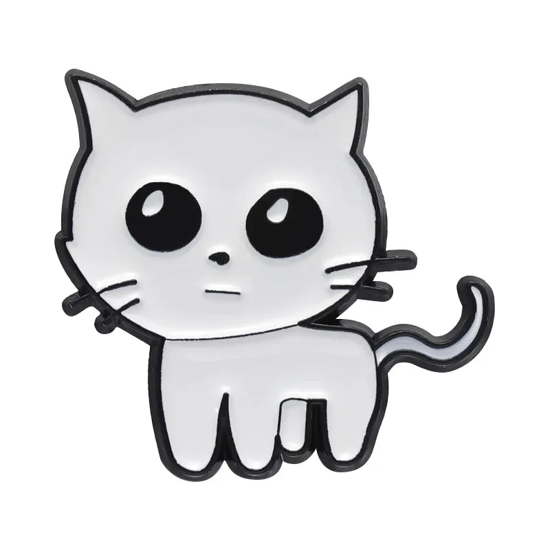 TBH Cat Dog Enamel Pins Autism Tbh Creature Brooches Lapel Badge Caring Mental Health Accessories Pin for Introverted Friends